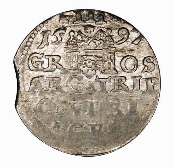 Trojak 1597 Zygmunt III Waza Ryga