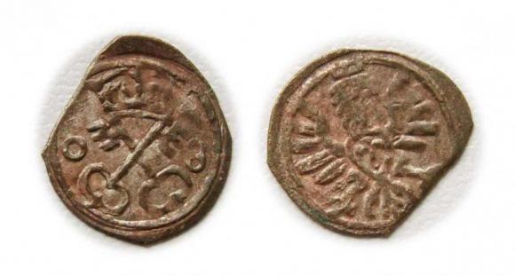 Denar 1608 Zygmunt III Waza Poznań