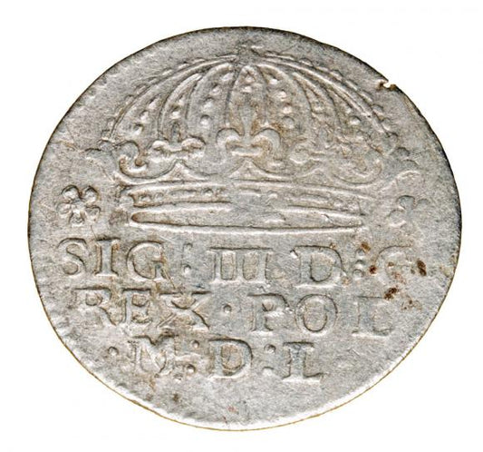 Grosz 1609 Zygmunt III Waza Polska Kraków